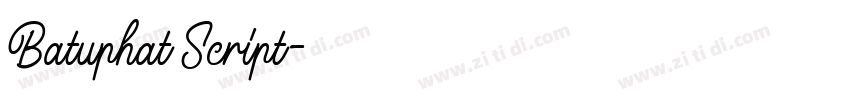 Batuphat Script字体转换 Batuphat Script字体转换